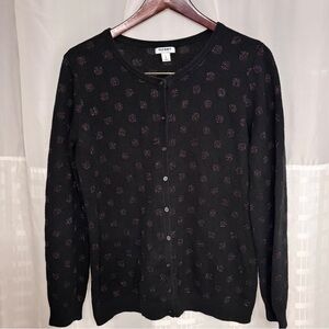 Temporarily off saleOld Navy Black Button Down Cardigan w/ Copper Sparkle Accent